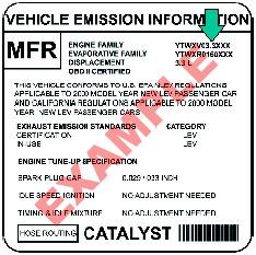 Vehicle Emission Information