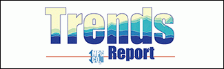 trends report cover logo with a border