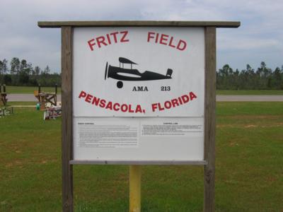 The sign at the entrance of Fritz Field