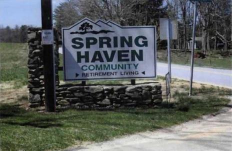 The entryway to the Spring Haven Community