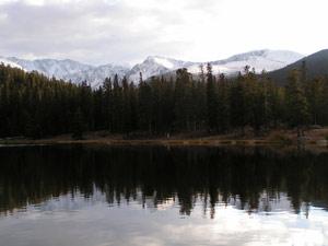 Image of lake and mountains