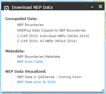 Download NEP Data Widget