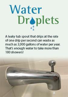 Image of water droplets widget.