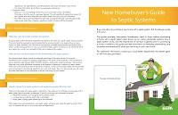 New Homebuyer's Septic System Brochure