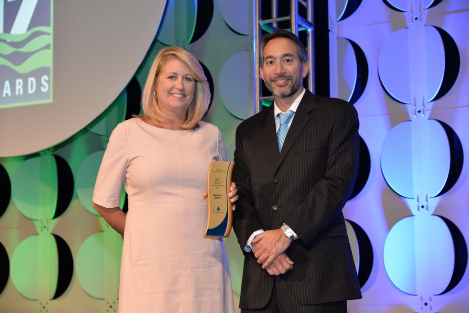Carol Anne Kemper accepts Sustained Excellence Award for Delta Faucet Company