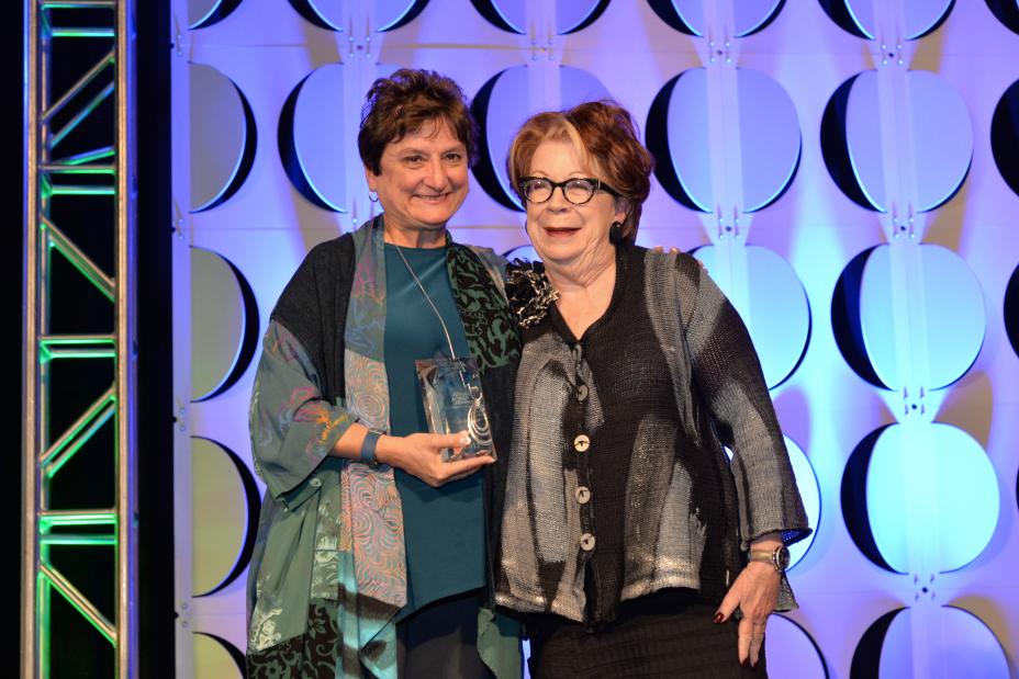 Mary Ann Dickinson presents Alliance for Water Efficiency's Water Star Award to Carole Baker, Texas Water Foundation.