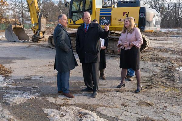 Former Administrator Pruitt visiting the Mohawk Tannery site