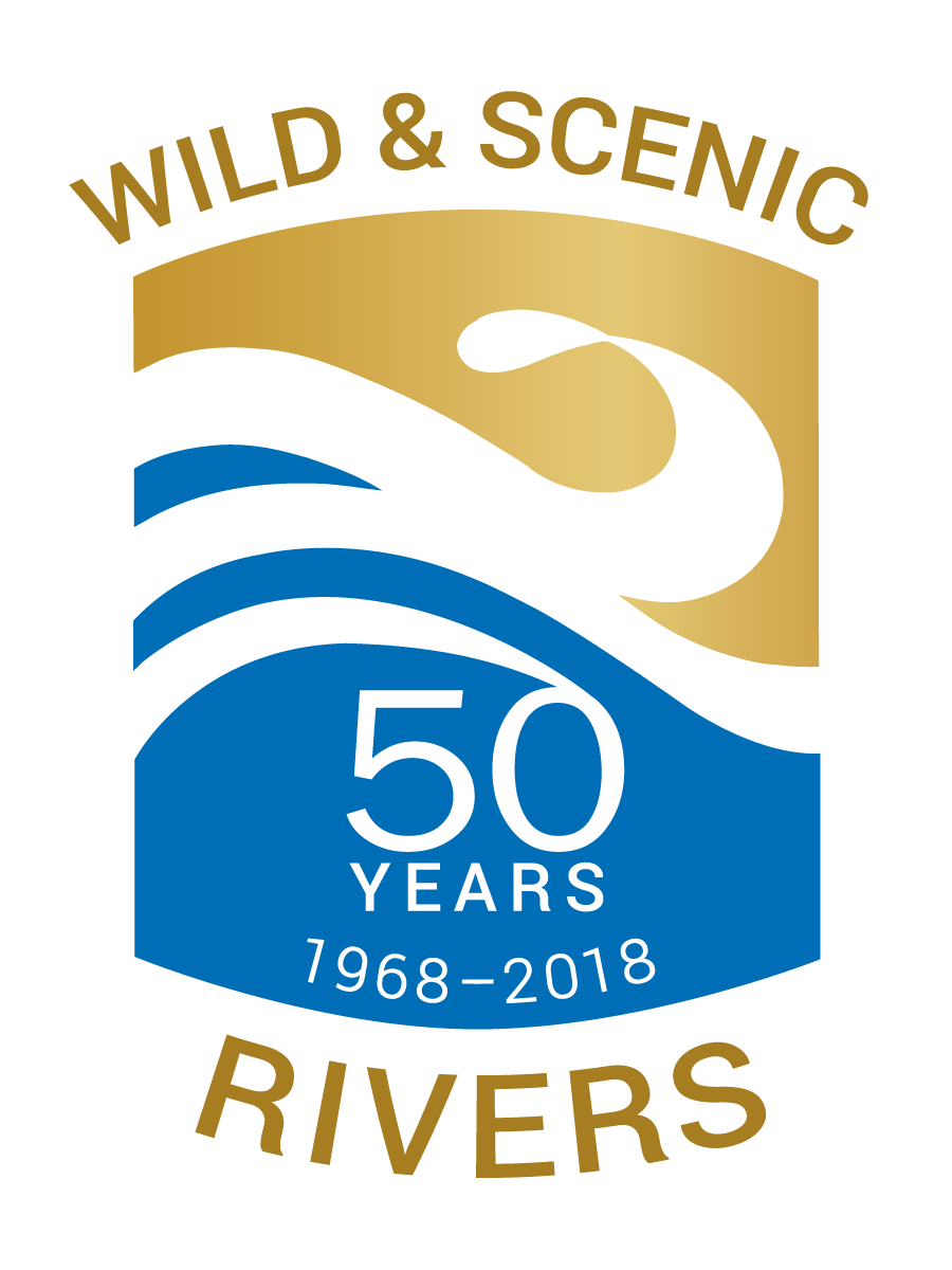 image of wild and scenic rivers 50th anniverary logo