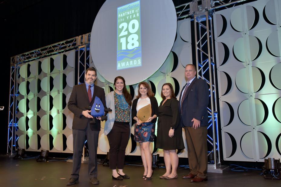 Promotional Partner of the Year Award winner, City of Fort Worth, with U.S. EPA's Raffael Stein.