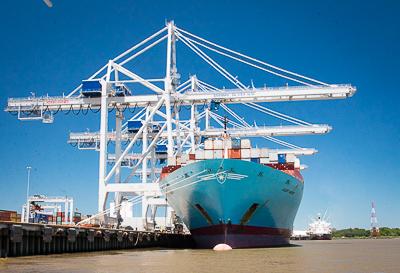 Georgia Ports Authority ship to shore electric crane