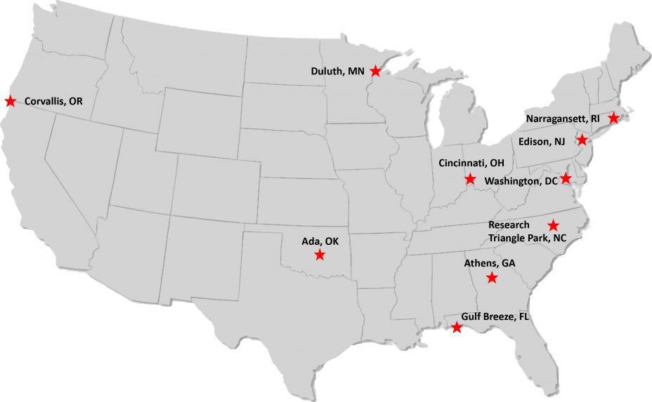 We conduct research in 10 locations across the US.