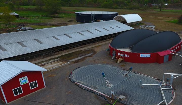 Aerial view of Bar-Way Farm