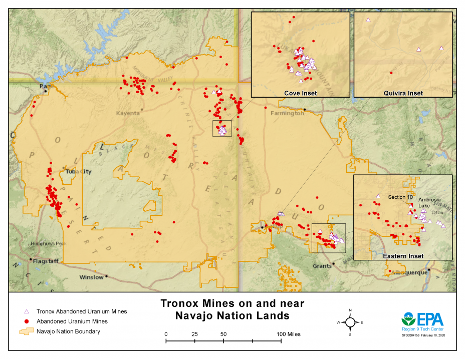 Tronox Mines on and Near Navajo Nation Lands