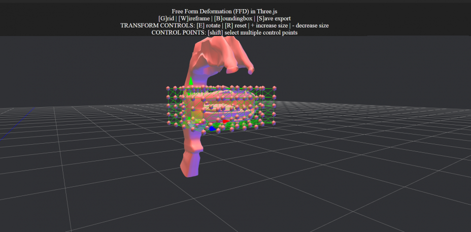 User interface for defining the respiratory system model's upper airways