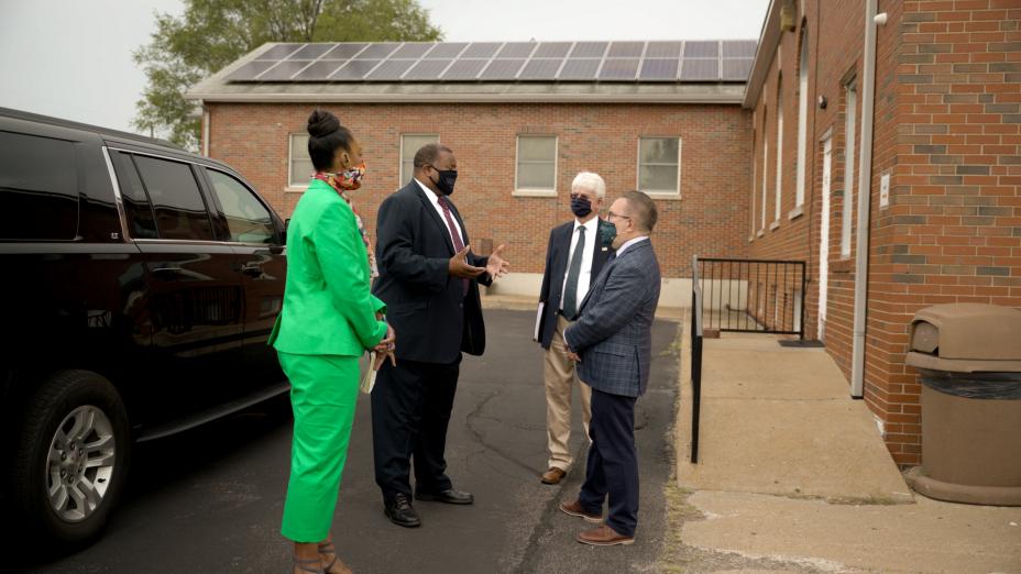 Administrator meets with faith leaders