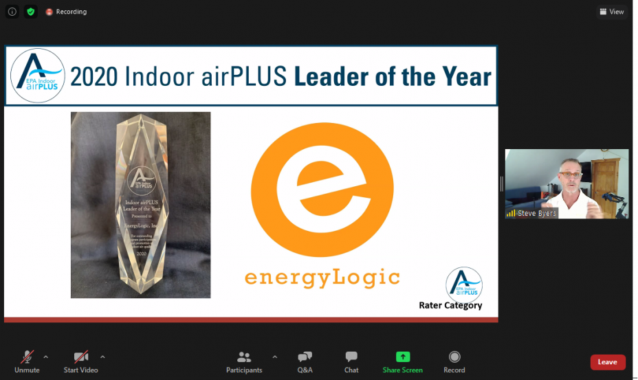 Screenshot of Leader of the Year - energyLogic for Indoor airPLUS