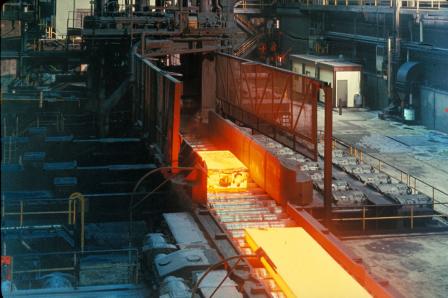 Photo of a steel mill