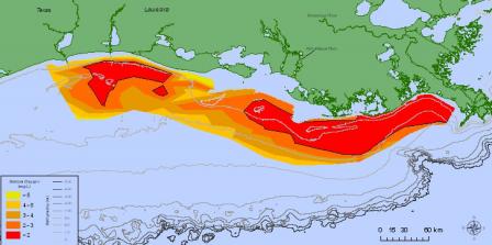 2014 Gulf of Mexico Hypoxic Zone Image