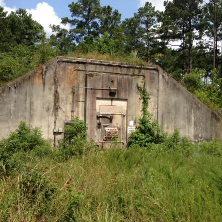 A bunker on Camp Minden containing M-6 and CBI