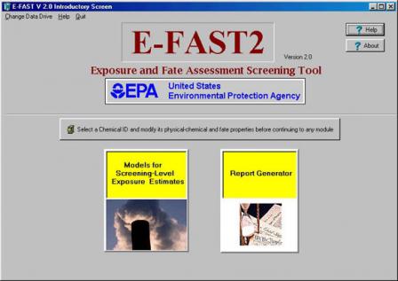Screen Shot of Initial Page of E-FAST V2.0 Screen Shot of Initial Page of E-FAST