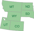 EPA's Region 8 serves Colorado, Montana, North Dakota, South Dakota, and Wyoming.