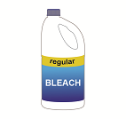 A bottle of bleach