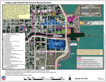 Streeterville Thorium Investigation Map