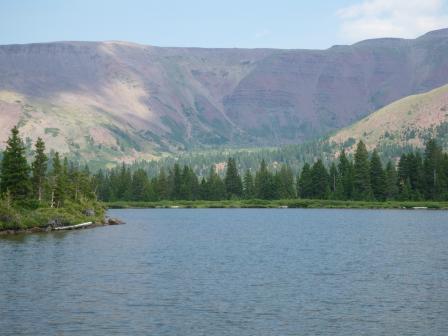 Photo of a lake in the Western Mountains ecoregion that was sampled during the National Lakes Assessment 2012