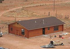 Rebuilt home on Navajo Nation