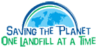 Saving the planet one landfill at a time logo