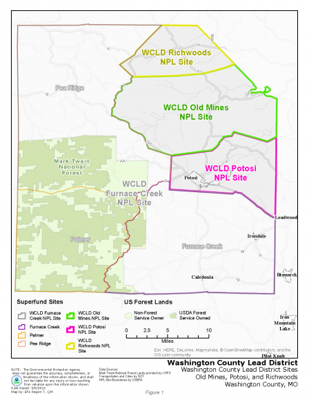 Washington County Superfund Site site map 2