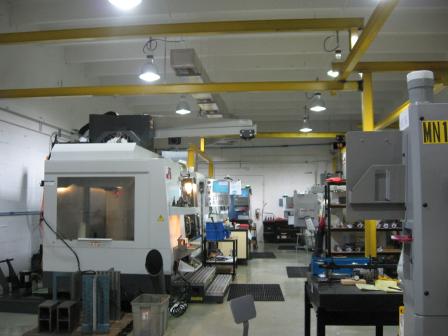Machinery inside the Florida Aero Precision facility at the BMI-Textron Superfund site