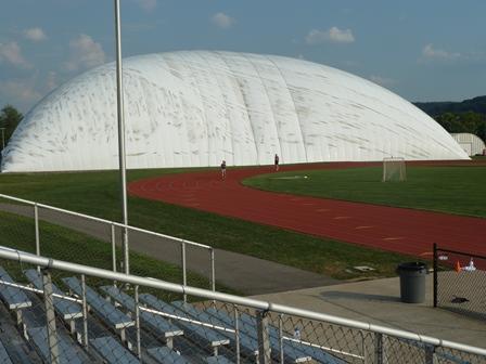 golf dome and track at the site
