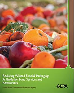 this is a screenshot of the cover page for the Reducing Wasted Food and Packaging Toolkit
