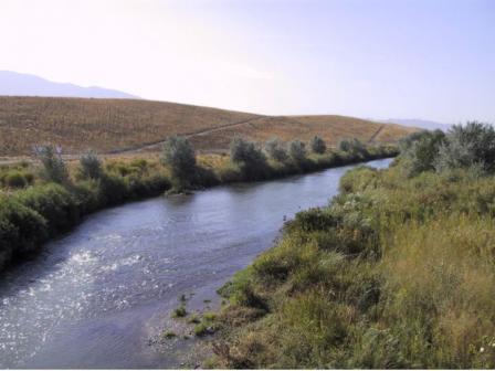 A view of the Jordan River and recreational trail at the site
