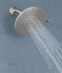 Shower head spraying water