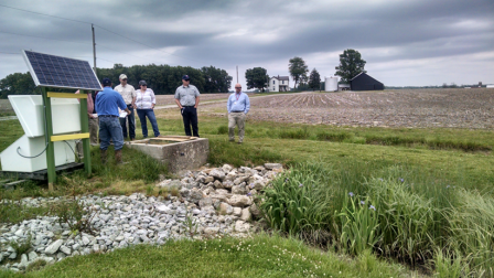 East Fork Watershed Cooperative members visit a wetland treatment site