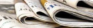 Photo of newspapers depicting news area