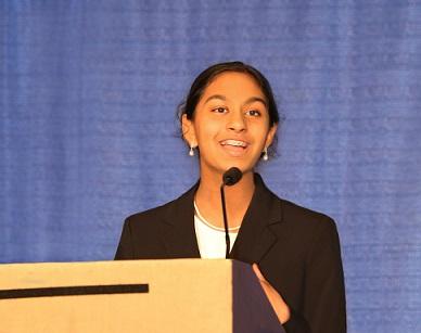 Shreya, 2016 President's Environmental Youth Award Winner