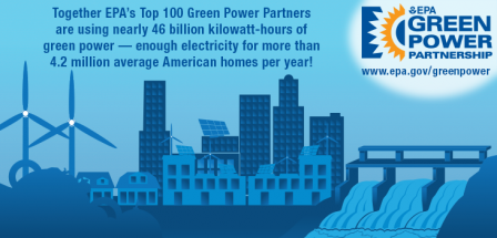 Green Power Partnership top 100 graphic