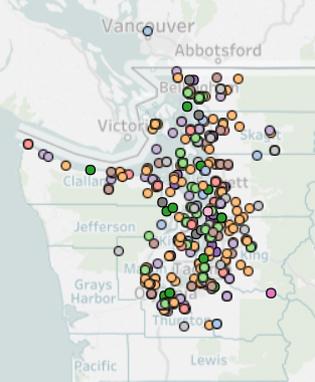 Screenshot of project mapping feature on the NEP Atlas website.