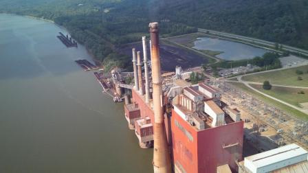 Duke Energy Facility located in New Richmond Ohio on the Ohio River bank