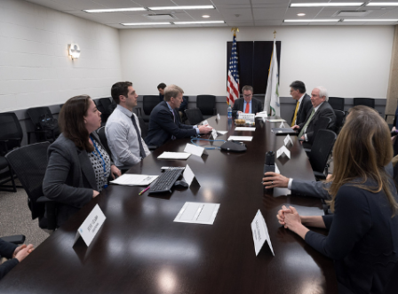 EPA Administrator receives a briefing from Homeland Security Research staff.