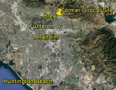 Site location in Brea, Orange County