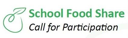 this is a screenshot of the heading of the school food share program's call for participation