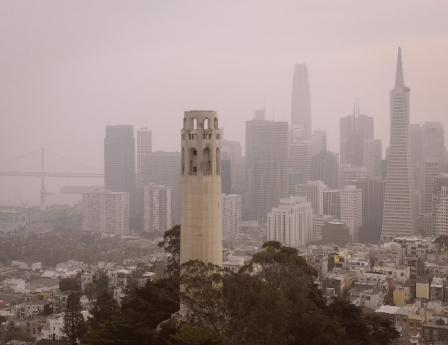 Heavy smoke in San Francisco during the 2018 Camp fire