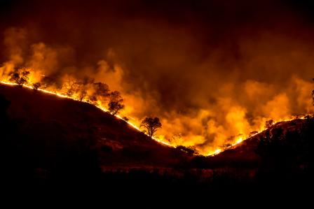 The Woolsey Fire, California. (Photo courtesy of Peter Buschmann)