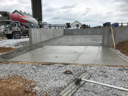 New Concrete Manure Storage Structure on the Kauffman farm in Honey Brook, PA