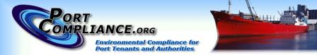 A graphic of the Port Compliance.org website banner.