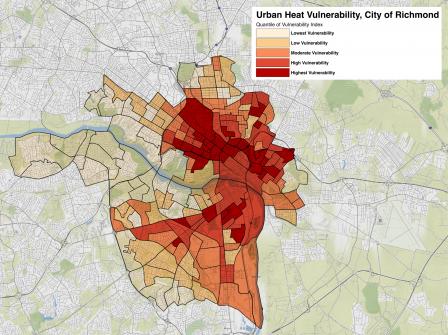 Richmond Heat Vulnerability Map